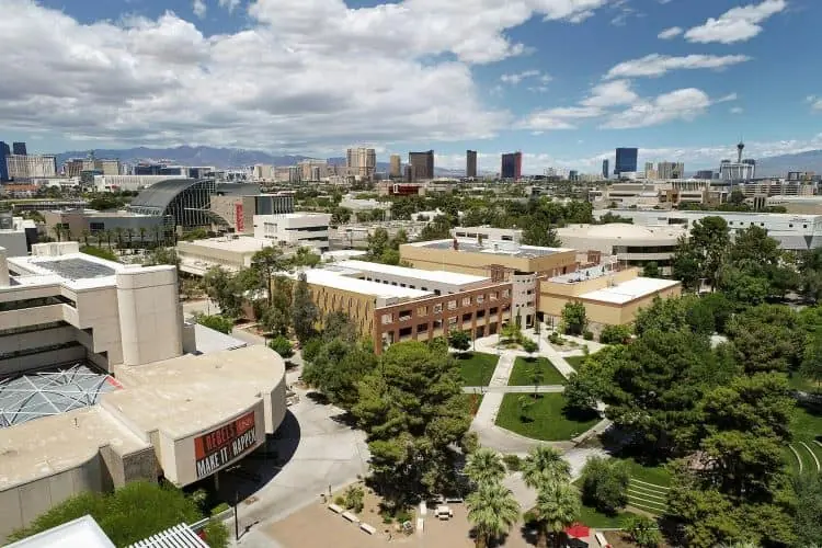 UNLV campus aerial photo
