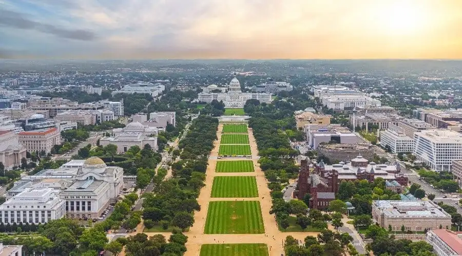 Aerial view of Capitol Hill
